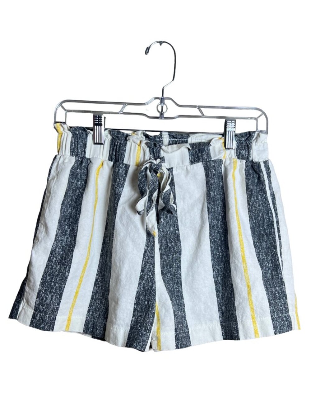 Gypsies & Moondust Striped Paperbag Waist Shorts Boho Medium
